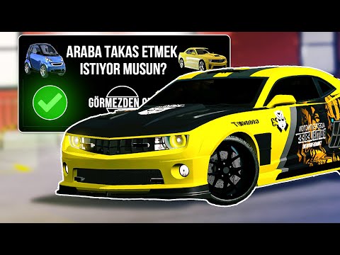 Sadece TAKAS Yaparak ZENGİN OLDUM !! Car Parking Multiplayer