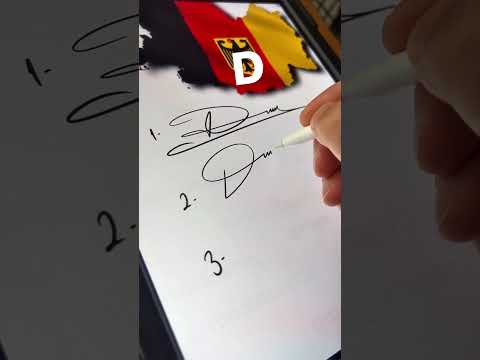 #D Letter D Signature examples…