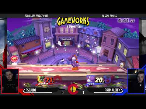 For Glory Friday #137 - FS|Ludi (Greninja) Vs. Primal|JFK (Yoshi) - Winners Semifinals