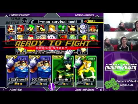 Hidden Power (November 2015) - Ajred + Tip (Blue) vs. CYZS + mjfblaze (Green) - Melee