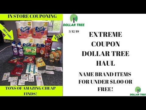 Dollar Tree 🌳 Extreme Coupon Haul~Name Brand Coupon Items for Under $1.00~Come with me~In Store ❤️ Video