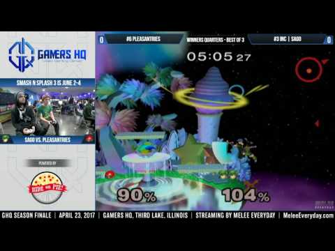 GHQ Spring Finale 2017 - InC | Sago (Marth) vs. Pleasantries (Samus) - SSBM - Winners Quarters