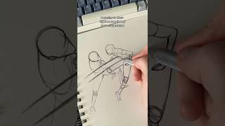 Learning to draw fight scenes for my upcoming manga 🔥 #mangaka #drawin