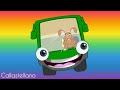 Las Ruedas Del Autobús Verde Canciones Infantiles Para Niños Pequeños Aprende Los Colores