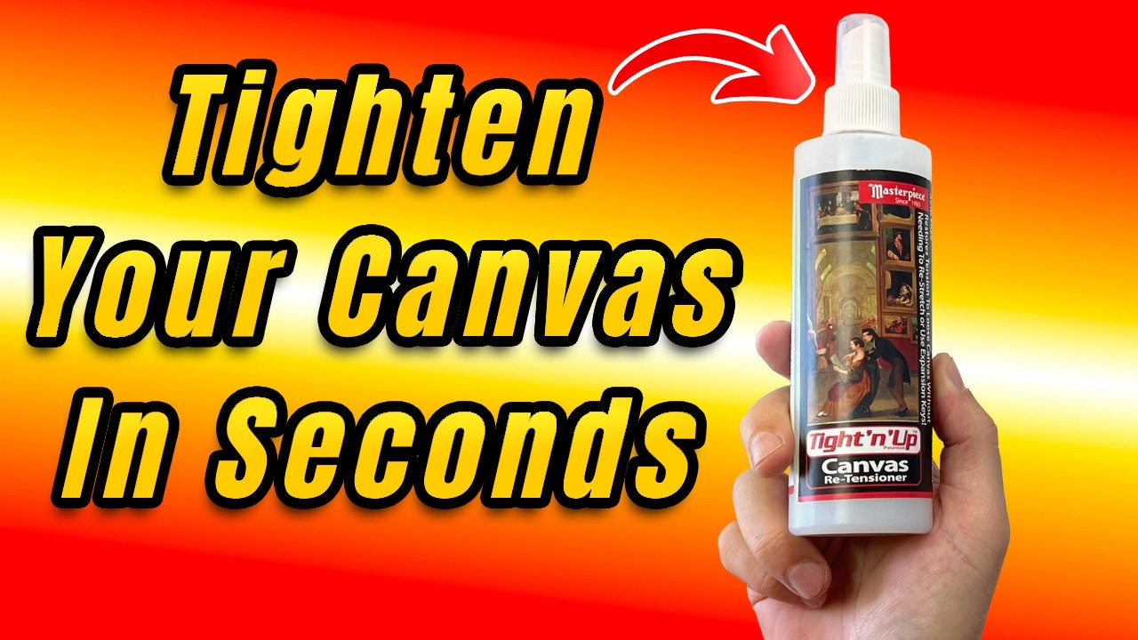 How To TIGHTEN any LOOSE CANVAS without DAMAGING IT!