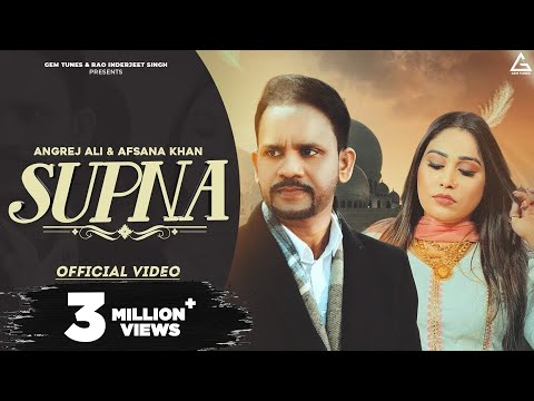 Poster supna lyrics – afsana khan x angrej ali