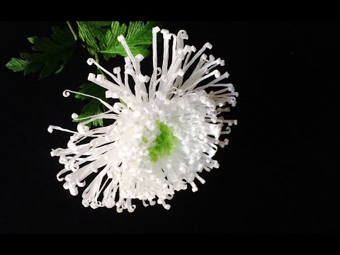 ABC TV | How To Make Spider Chrysanthemum Flower From Crepe Paper #2 - Craft Tutorial