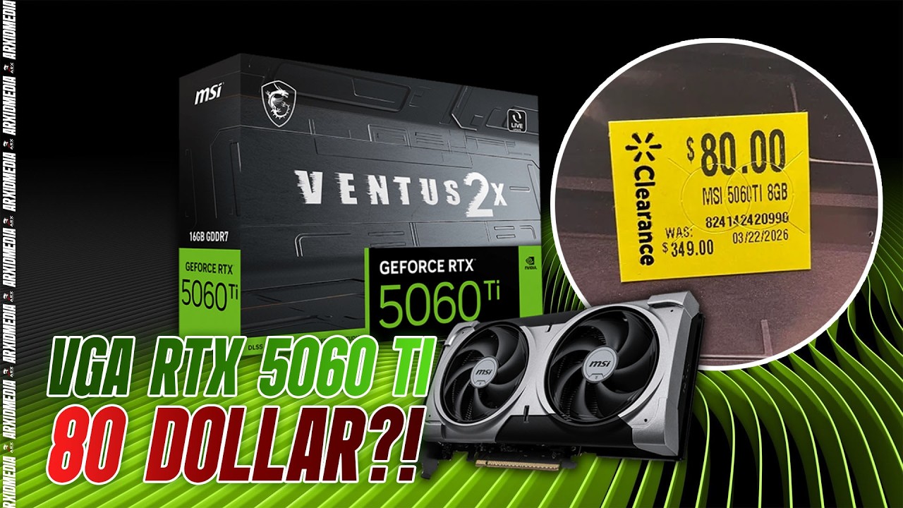🔴 Live Stream #330 RTX 5060 Ti Tiba-Tiba di Jual Seharga 1,3 Juta — Kok Bisa?