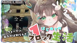 【 Minecraft 】　1ブロックマイクラに初挑戦💗　# ５　　寝落ち用/作業用　　【 #Vtuber / #千草はな 】