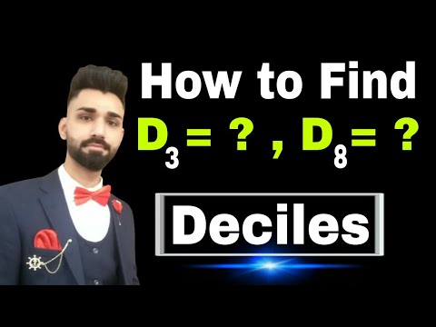 Deciles for ungrouped data | Statistics Tutor