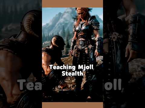 The most awkward stealth lesson in Skyrim #skyrim #funny #shorts