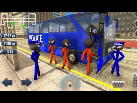 Prison Stickman Transport Police Van Android Gameplay | Games Lovers