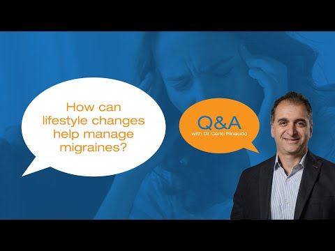 How can lifestyle changes help manage migraines?