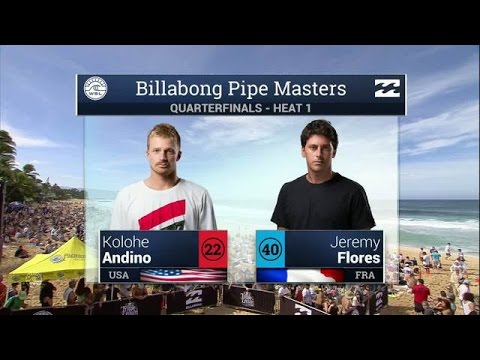 Kolohe Andino vs. Jeremy Flores - Quarterfinals, Heat 1 - 2016 Billabong Pipe Masters