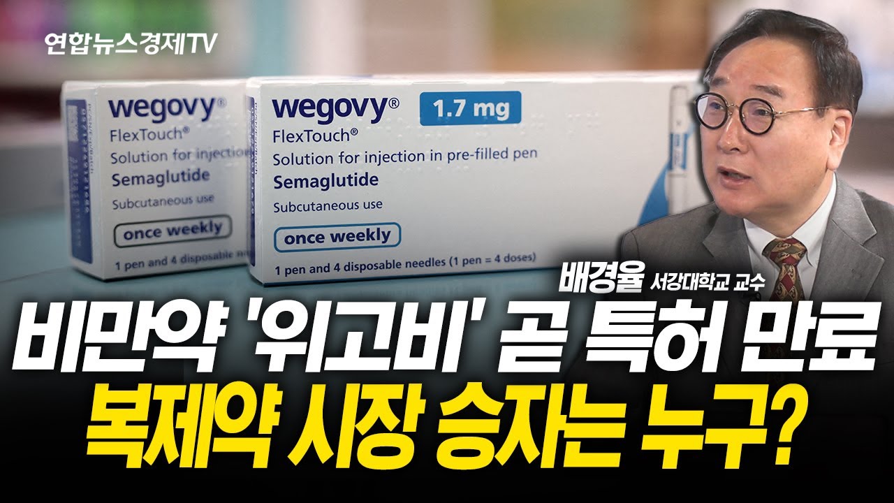 비만약 ‘위고비’ 곧 특허 만료 복제약 시장 승자는 누구? (배경율 교수) l 251117 경제훈풍