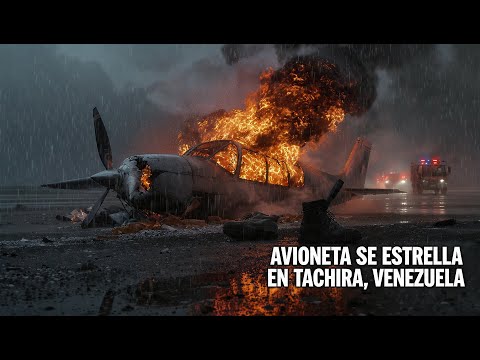 ✈️🔥Avioneta se estrella en Táchira, Venezuela. Dos tripulantes perdieron la vida. #ÚltimaHora #fpyシ