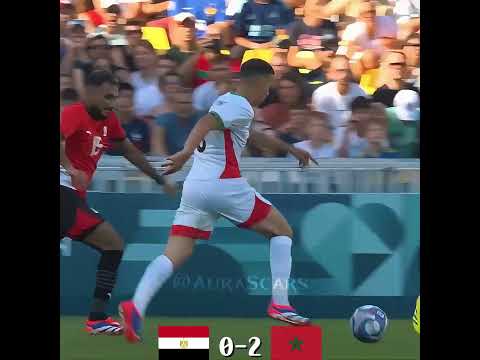 Morocco 🇲🇦 6-0 Egypt 🇪🇬 |🥉 Olympics 2024  #morocco #footballshorts