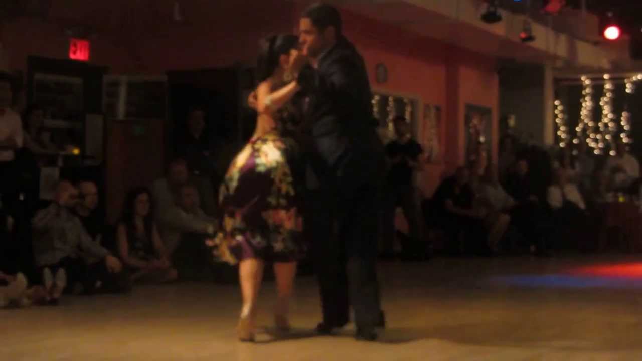 Virginia Pandolfi and Ney Melo (1&2 of 4) at Milonga Roko in NYC