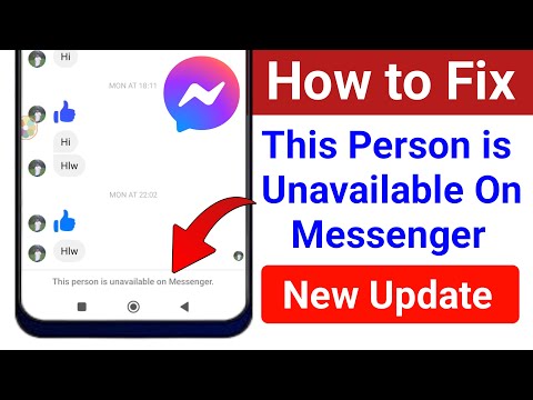 How to Fix This Person is Unavailable on Messenger Error।This Person is Unavailable On Messenger Fix