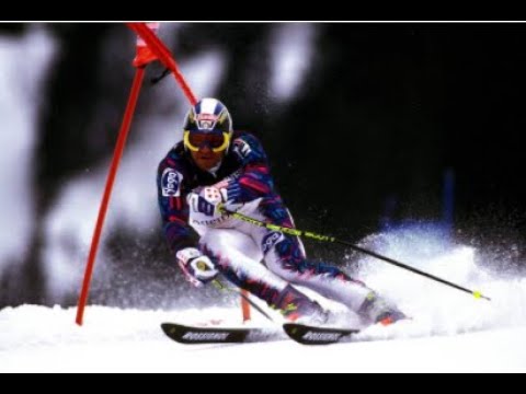 Alberto Tomba wins giantslalom (Alta Badia 1994)