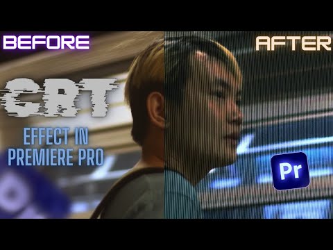 How to Make a CRT TV/VHS Effect in Premiere Pro  2024!