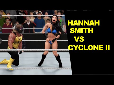 WWE 2K17 Hannah Smith vs Cyclone II - Mixed Iron Match