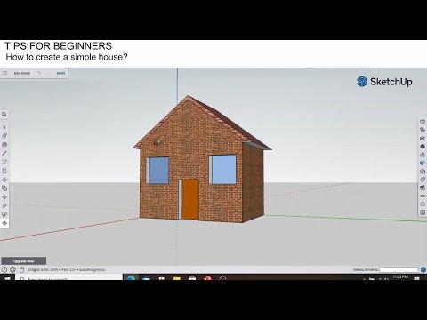 GETTING STARTED with SketchUp Free - Part 2 - TIP FOR BEGINNERS