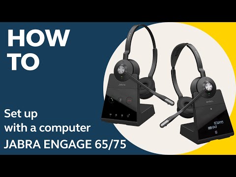 Jabra Engage 65/75: How to set up with a computer | Jabra Support