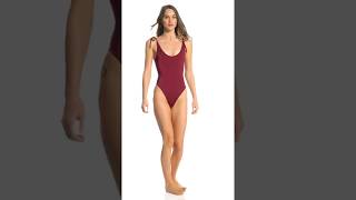 Download lagu Indah Believe Solid Scoop Neck One Piece Swimsuit | SwimOutlet.com mp3