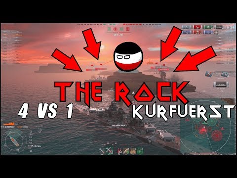 GROßER KURFÜRST 4 vs 1 || the ROCK || World of Warships