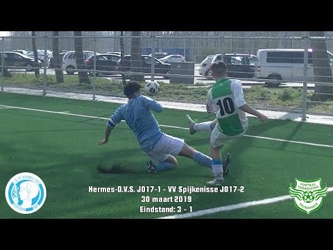Samenvatting Hermes-D.V.S. JO17-1 - VV Spijkenisse JO17-2