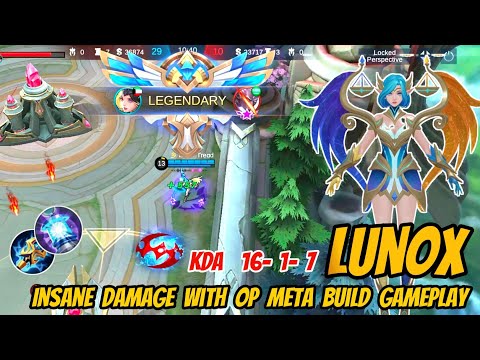 Lunox The Meta Mage | Lunox Insane Op Damage Build And Gameplay By Top Global Lunox : Mobile Legends