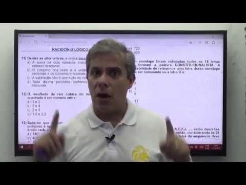 Correção da Prova de RLM - TCM-RJ - Professor Aluizio Costa