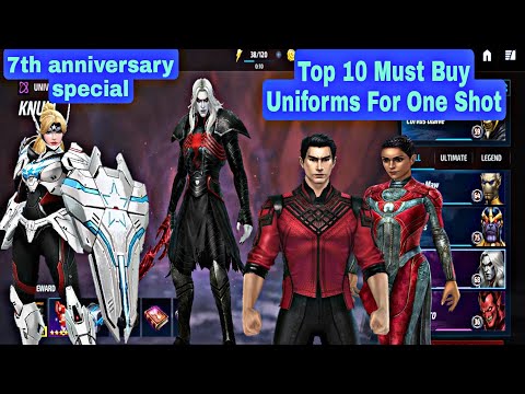 7th Anniversary Special | Top 10 Must Buy Uniforms For One Shot - Marvel Future Fight