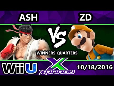 S@X 172 - Ash (Ryu) Vs. ZD (Luigi) - SSB4 Winners Quarters - Smash Wii U - Smash 4