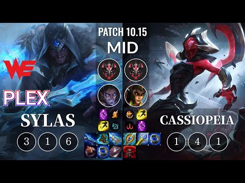 WE Plex Sylas vs Cassiopeia Mid - KR Patch 10.15