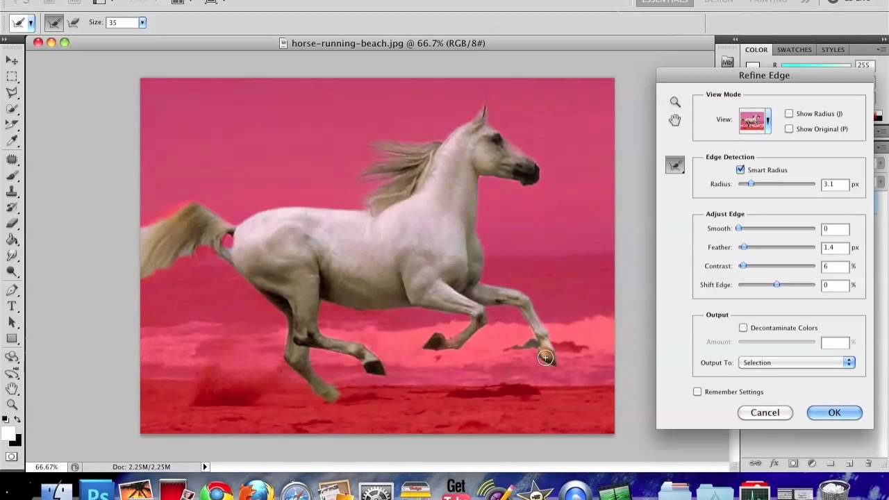 Know more about Refine Edge tool (6 videos) - Photoshop - video 5