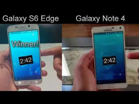Galaxy S6 Edge vs. Galaxy Note 4 Speed Test