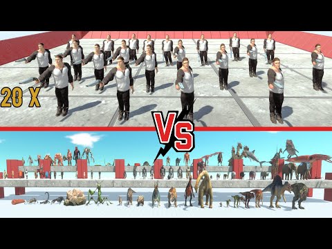 20 x SLOW MO  vs  ALL TEAMS  | Animal Revolt Battle Simulator