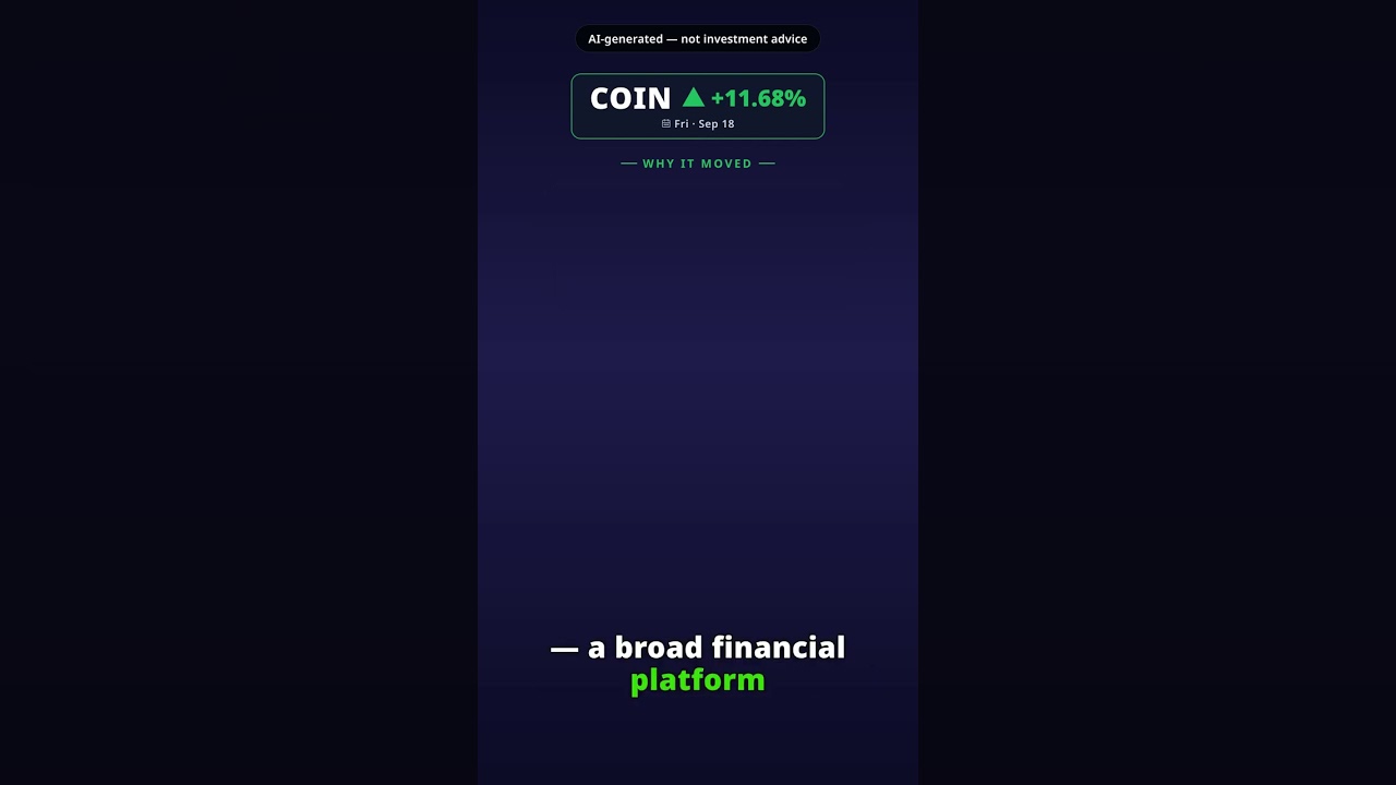 Por que a ação da Coinbase avança com força hoje? COIN +11.68%