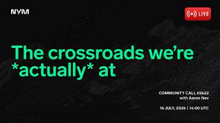The crossroads we're actually at with @nevscape — Community call #2622