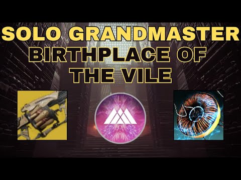 Solo Grandmaster Birthplace of the Vile in Less Than 14 Minutes! (Melee Warlock)