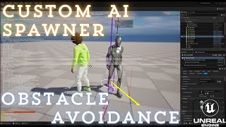 Custom AI spawner and obstacle avoidance | Blueprints | Unreal Engine 5 |