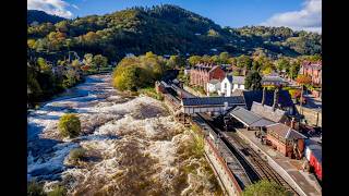 Llangollen Live | Steam Railway, River Dee Kayakers, Bridge | North Wales. Please Subscribe! live webcam