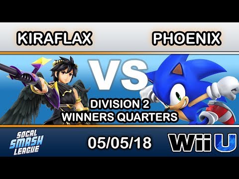 SCSL Div 2 - Kiraflax (Dark Pit) Vs. Phoenix (Sonic) Winners Quarters - Smash 4