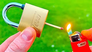 HOW TO OPEN A LOCK With Matches