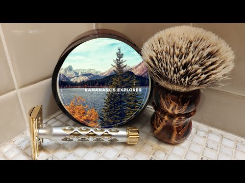 GOODFELLAS SMILE VALYNOR CLOSED COMB SAFETY RAZOR ~ MacDuffs Soap Co Kananaskis Explorer Shave Soap