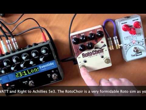 A little taster: Top Tone DG-1, Tech 21 RotoChoir, Timefactor - Stereo