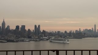 preview picture of video 'Norwegian Gem Departs New York (January 1, 2014)'