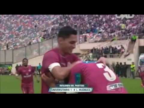 Resumen: Universitario 1-4 León de Huánuco (Torneo Apertura 2015)